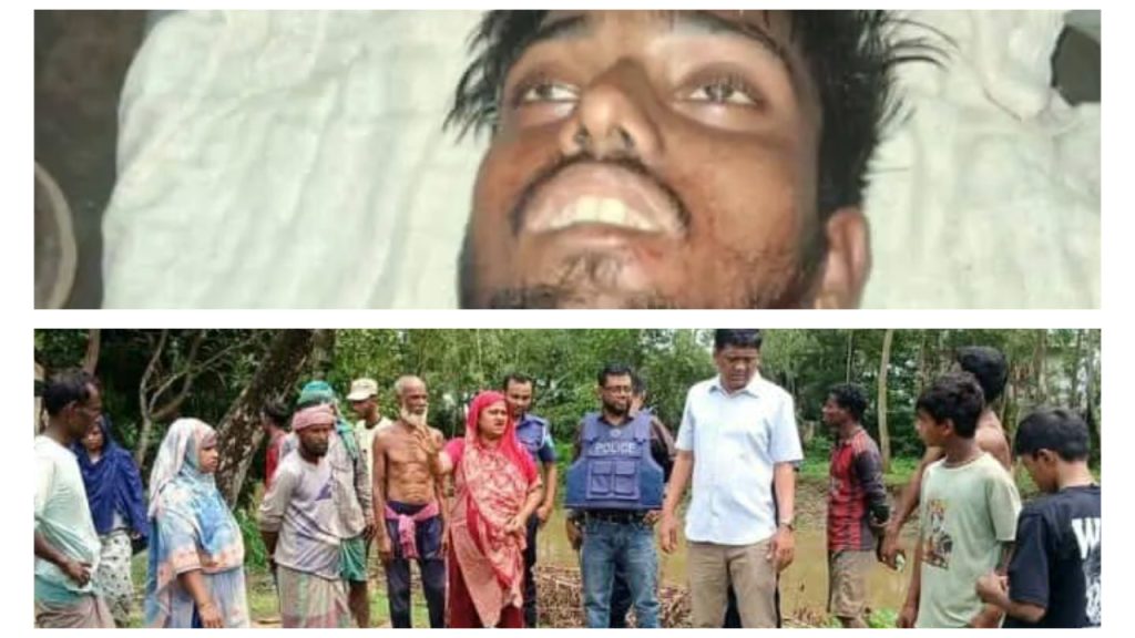 নবীগঞ্জে জমি বিরোধকে কেন্দ্র করে সংঘর্ষের পর পুলিশ মোতায়েনের দৃশ্য