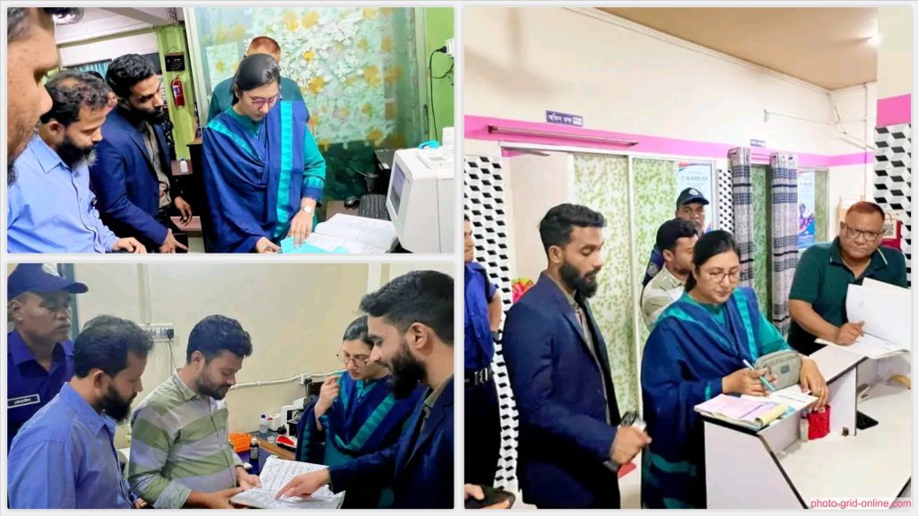 বীরগঞ্জে ডায়াগনস্টিক সেন্টারে অভিযান চালাচ্ছেন স্বাস্থ্য বিভাগের কর্মকর্তারা