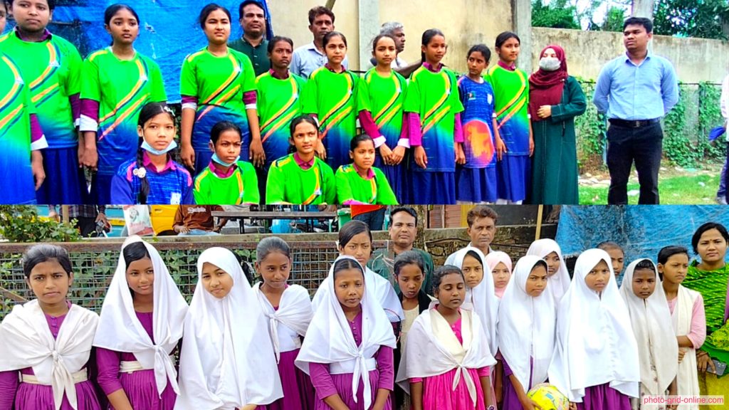 উখিয়া উচ্চ বিদ্যালয় মাঠে নতুন কুঁড়ি স্পোর্টস বাছাই পর্বের ফুটবল খেলা