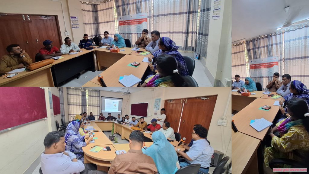 উখিয়ায় শেডের উদ্যোগে কোয়ালিটি স্টেকহোল্ডার কোঅর্ডিনেশন মিটিং চলাকালীন দৃশ্য